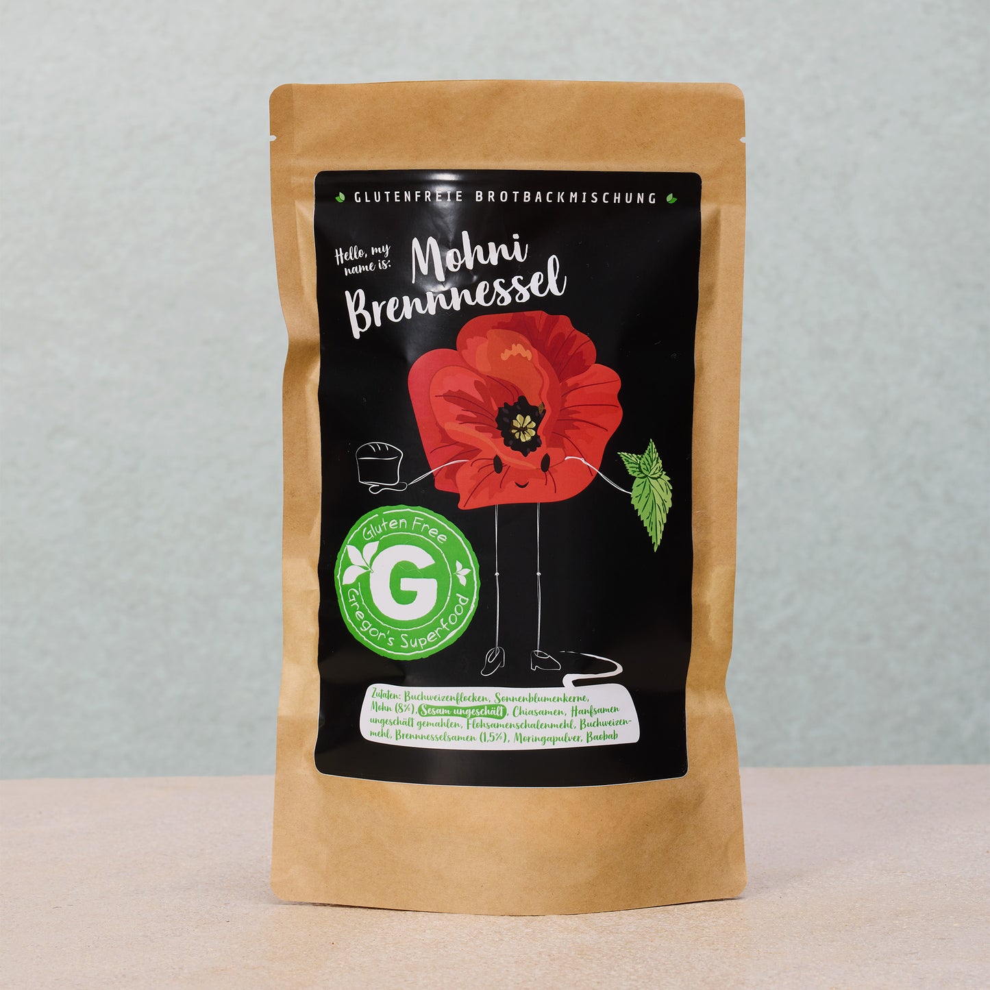 Mohni Brennnessel Brotbackmischung – für 2 Brote